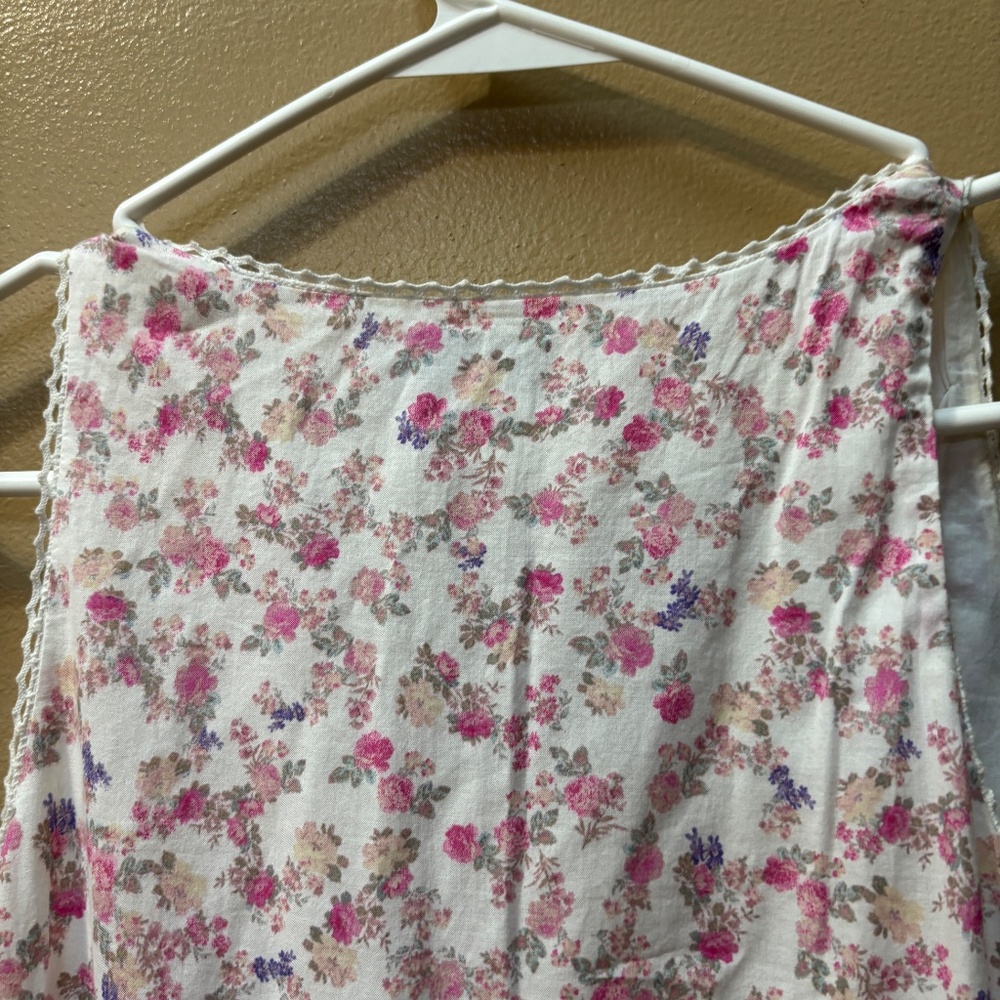 LoveShackFancy Camille Sleeveless Tiered Midi Floral Ruffle Dress Size XXS - Picture 11 of 12